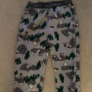Old Navy fleece jogger pj bottoms size xl 14-16
